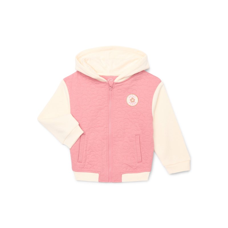Wonder Nation Little Girls Quilted Zip-Up Bomber Jacket Sizes 4-10