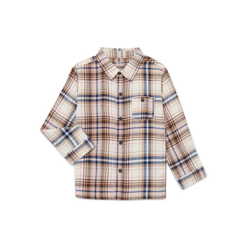 Wonder Nation Toddler Boys Flannel Shirt Sizes 12M-5T