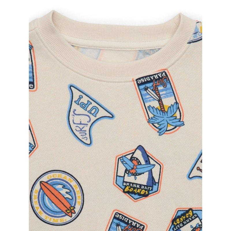 Wonder Nation Toddler Boys Fleece Graphic Top With Long-Sleeves Sizes 12M-5T