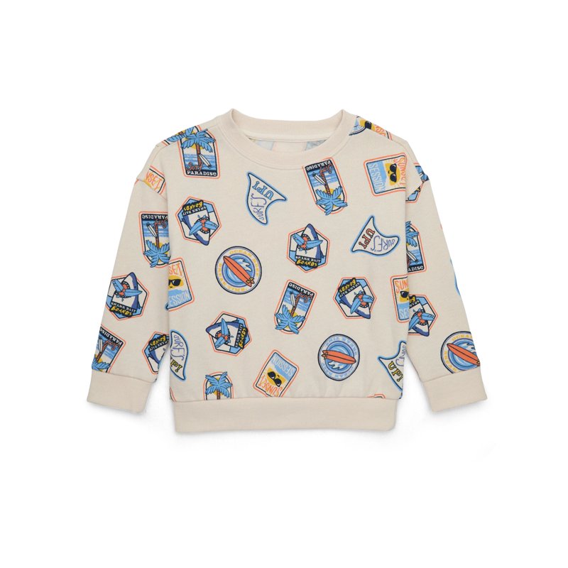 Wonder Nation Toddler Boys Fleece Graphic Top with Long-Sleeves Sizes 12M-5T