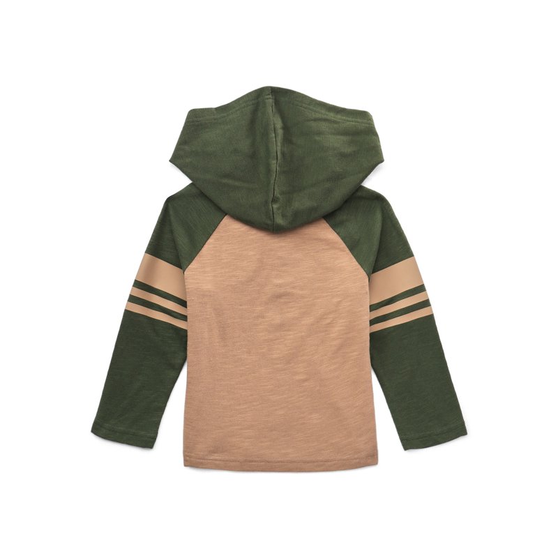 Wonder Nation Toddler Boys Hooded Tee With Long Sleeves Sizes 12M-5T