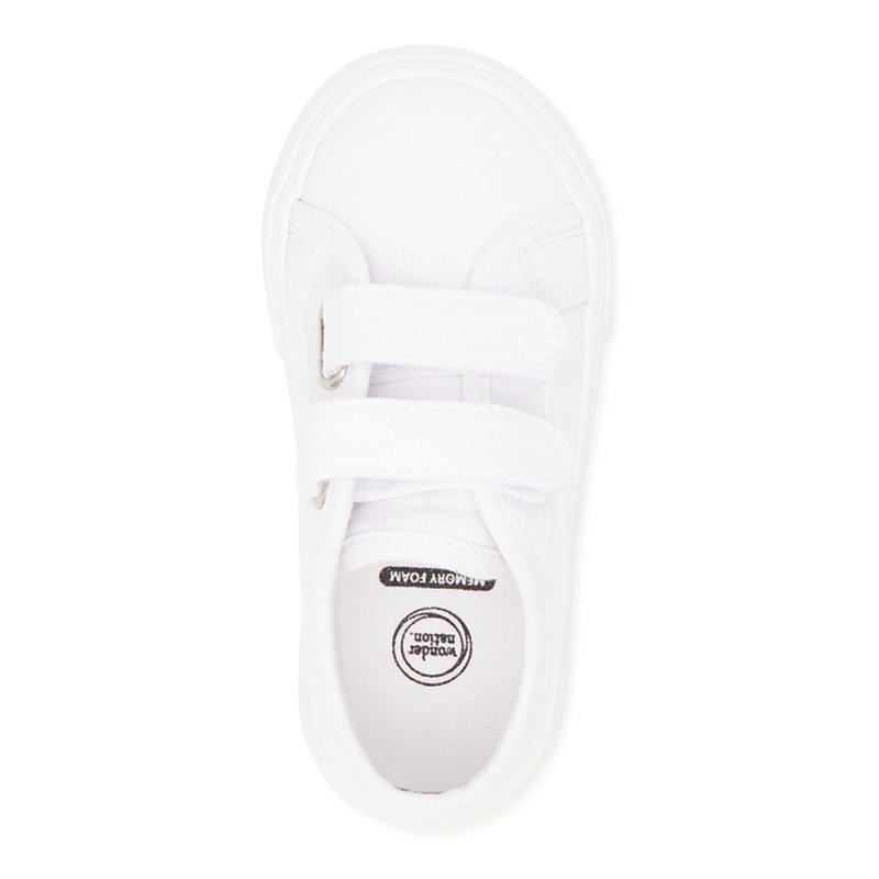 Wonder Nation Toddler Girls Canvas Skate Sneakers