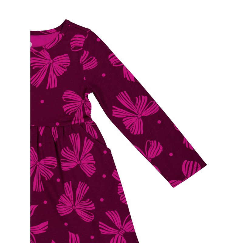 Wonder Nation Toddler Girls Long Sleeve Play Dress Sizes 12M-5T