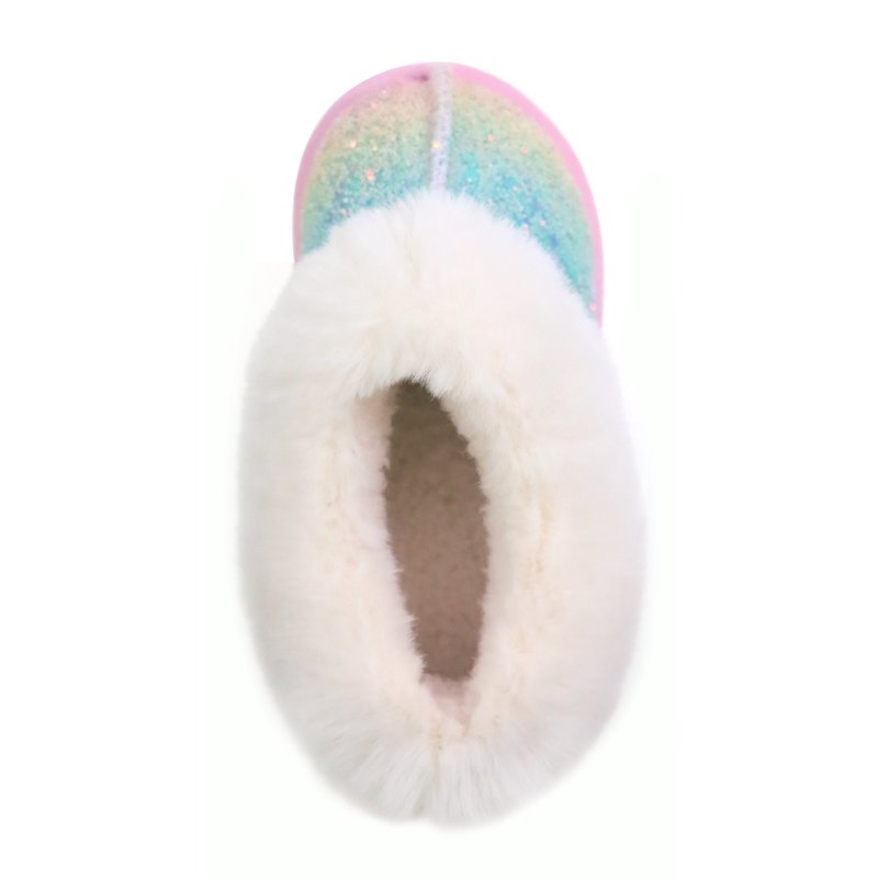 Wonder Nation Toddler Girls Slippers With Faux Fur Trim