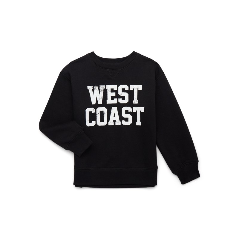 Wonder Nation Tween Girls City Graphic Crewneck Sweatshirt Sizes 4-18