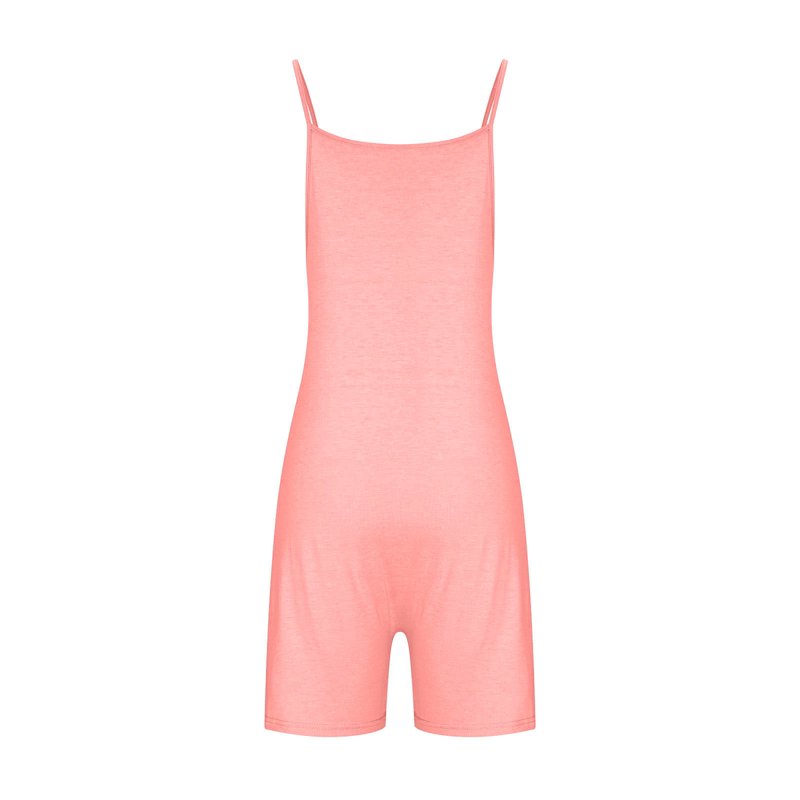 Xihbxyly Jumpsuits For Women Casual Womens Summer Casual Sleeveless Rompers Loose Spaghetti Strap Shorts Jumpsuit Linen Scoop Neck Wide Leg Jumpsuit With Pockets