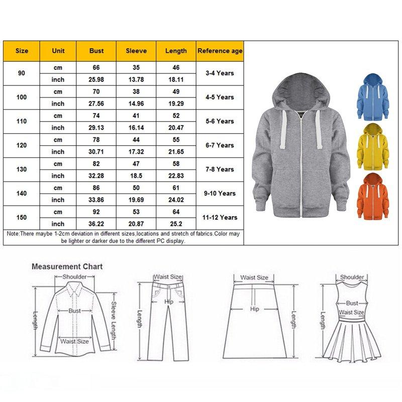 Xudanell Toddler Baby Boy Girl Zip Up Hoodies Solid Color Casual Long Sleeve Hooded Sweatshirts Jacket With Pocket (Blue 4-5 Years)