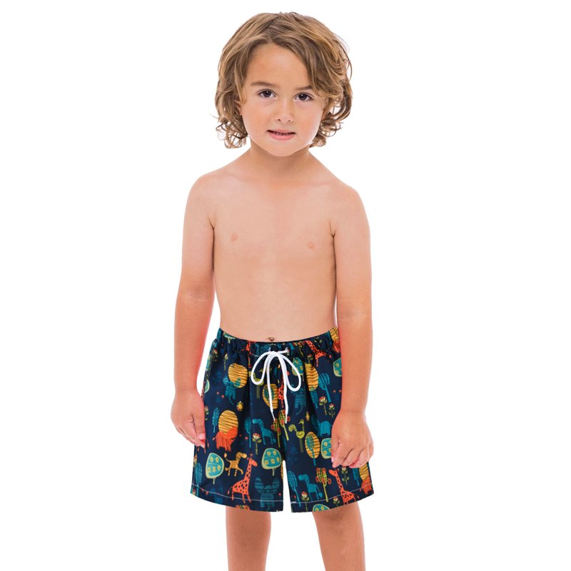 YDFCWX Boys' And Toddler Swim Trunks Baby Boy Swimsuit Toddler Baby Boy Beach Swim Shorts Boys' Swim Trunks Swimsuit With Liner For 2-3 Years Black
