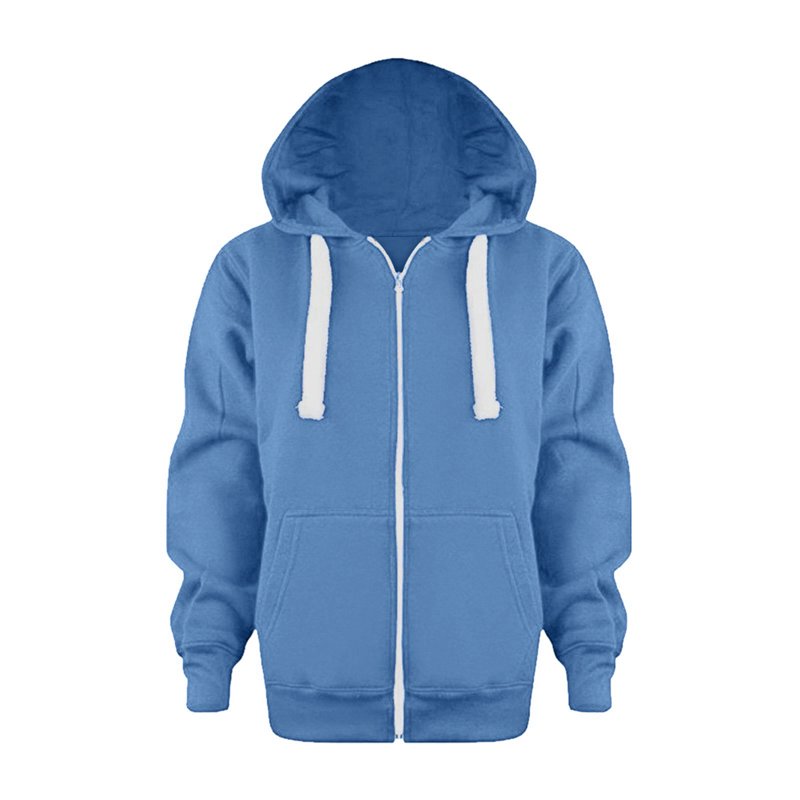 yocbz Boy's Cold Weather Sweaters & Sweatshirts Boys Sweatshirt Fleece Lined Zip Hoodie Winter Jacket for Boys Blue 11-12 Years