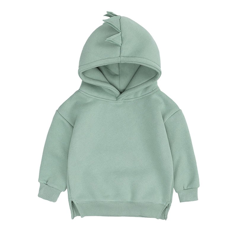YWDJ 4-12Years Kids Sweatshirts For Girls Boys Spring Kids Hoodies Dino Hoody Older Kids Pullover Outerwear Green 7-8 Years
