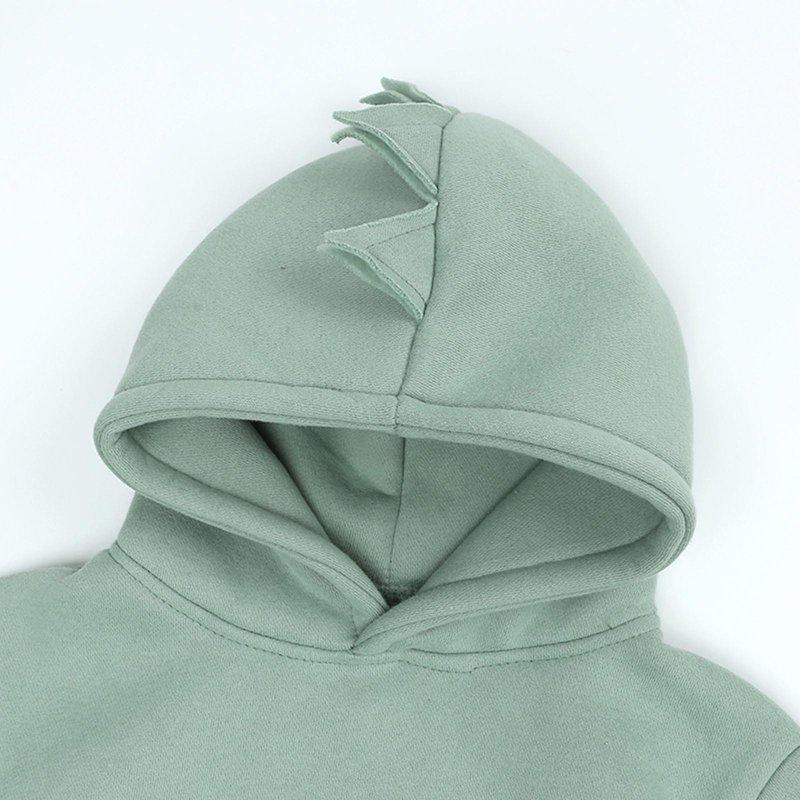 YWDJ 4-12Years Kids Sweatshirts For Girls Boys Spring Kids Hoodies Dino Hoody Older Kids Pullover Outerwear Green 7-8 Years