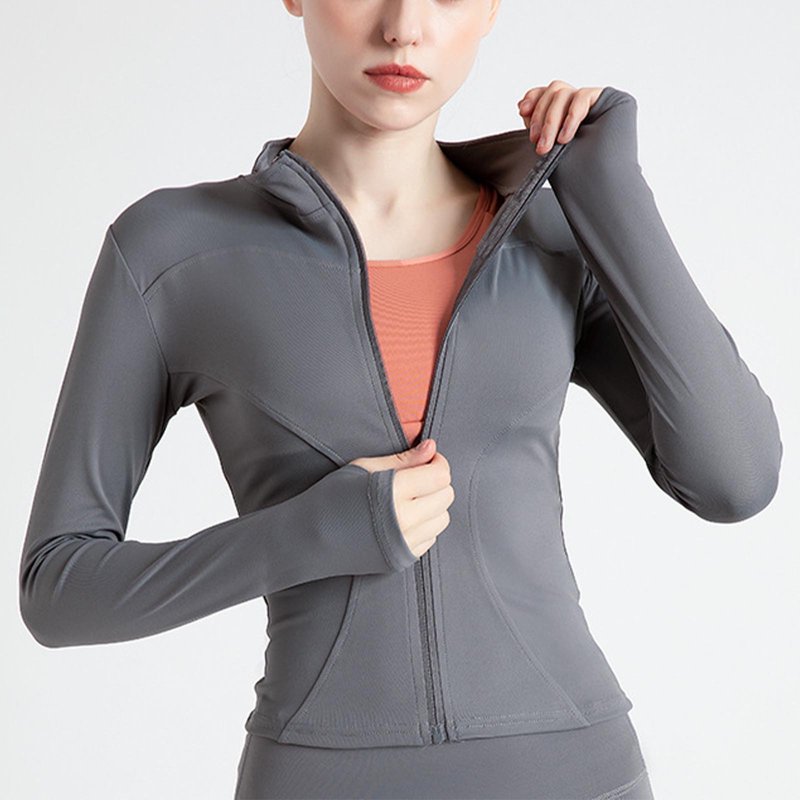 YYAPAYZB Gym Jacket for Women High Elastic Quick-Drying Breathable Sports Jacket Casual Stand Collar Slim Yoga Top YYAPAYZB Gym Jacket for Women High Elastic Quick-Drying Breathable Sports Jacket Casual Stand Collar Slim Yoga Top