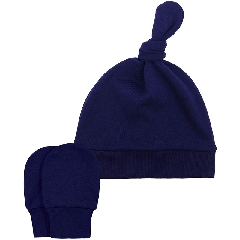 Zando Baby Hat Mittens Newborn Hats For Boys Baby Hats 0-6 Months Winter Beanie Caps 3 Pack 2 0-6 Months