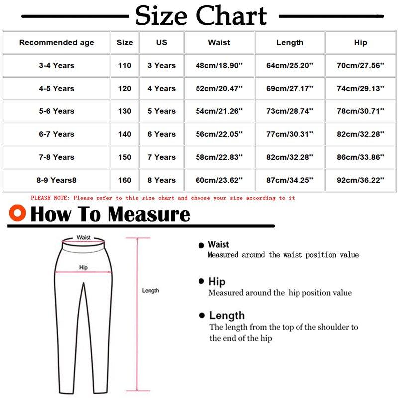 Zwiiyzr Girls Boys School Uniform Pants High Elastic Waist Kids Straight Leg Twill Trousers With Pockets 3-9 Years Black