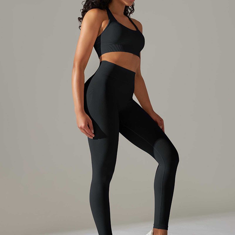 ZZwxWA Women's Yoga Outfits 2 Piece Set Workout Tracksuits Sports Bra High Waist Legging Active Wear Athletic Clothing Set Winter Savings