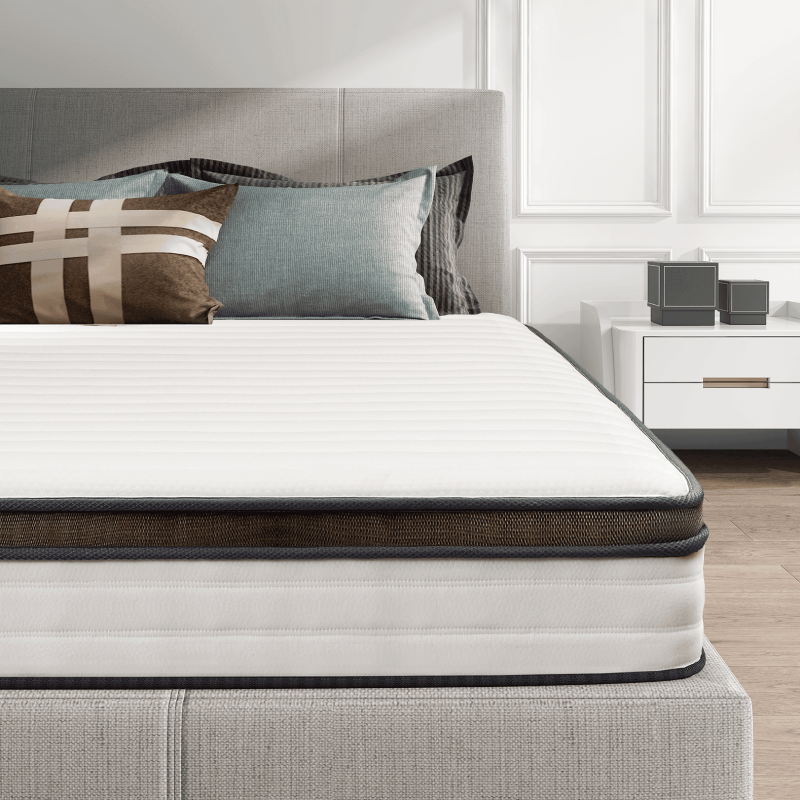 10" Hybrid Mattress Z-HOM Full Size Mattresses In A Box Medium Firm Cool Comfort Pocket Spring