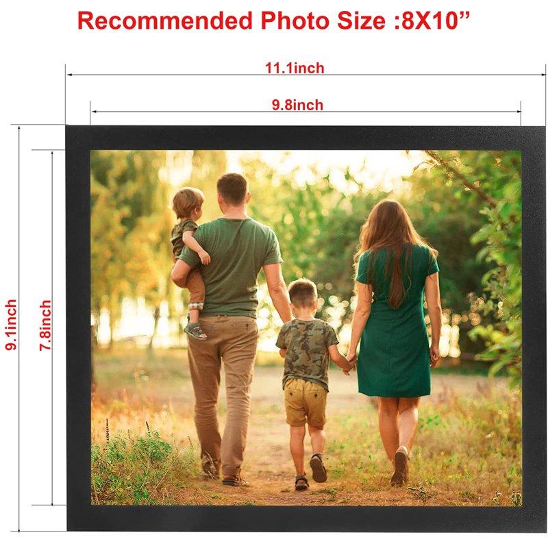 12 8x10 Black Magnetic Photo Picture Frame Set For Refrigerator Kitchen Classroom Window