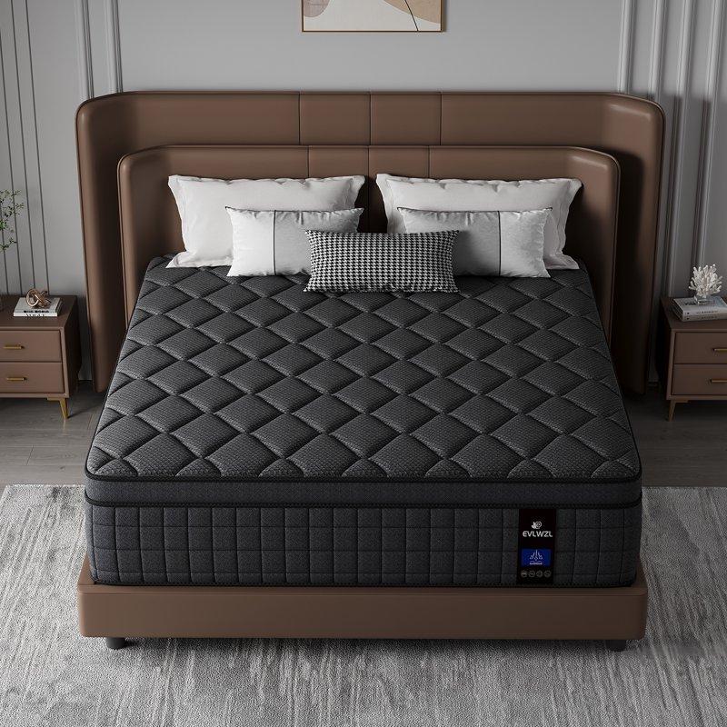 12 Inch Queen Mattress Medium Firm Hybrid Queen Mattresses Memory Foam Mattress In A Box With Individually Wrapped Pocket Springs Reinforced Edge Support Pressure Relief Motion Isolation