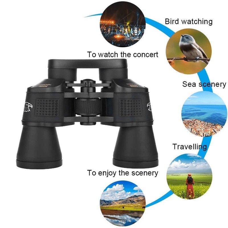 12X40 Binoculars For Adults HD High Powered Binoculars Waterproof Binoculars For Bird Watching Hunting Camping Black