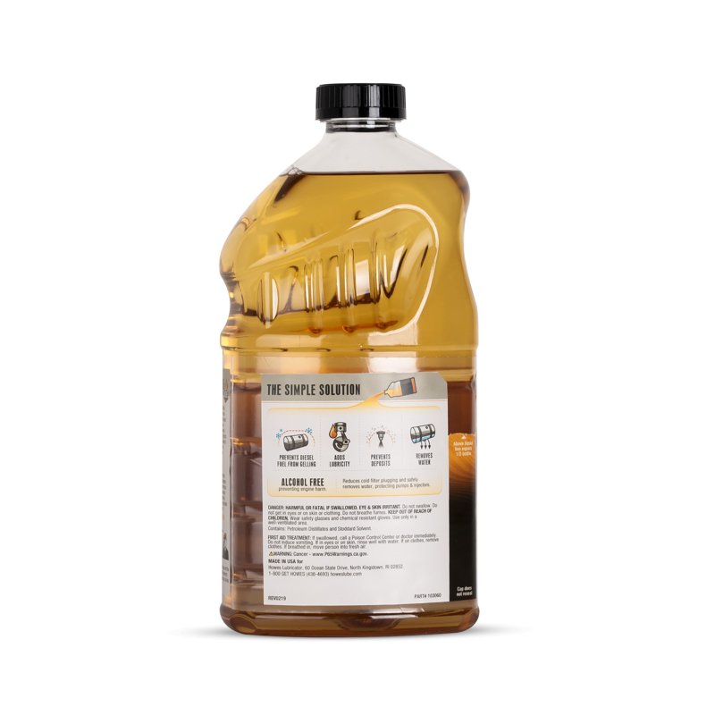 (2 Pack) Howes Diesel Treat Conditioner And Anti-Gel 64 Oz Bottle