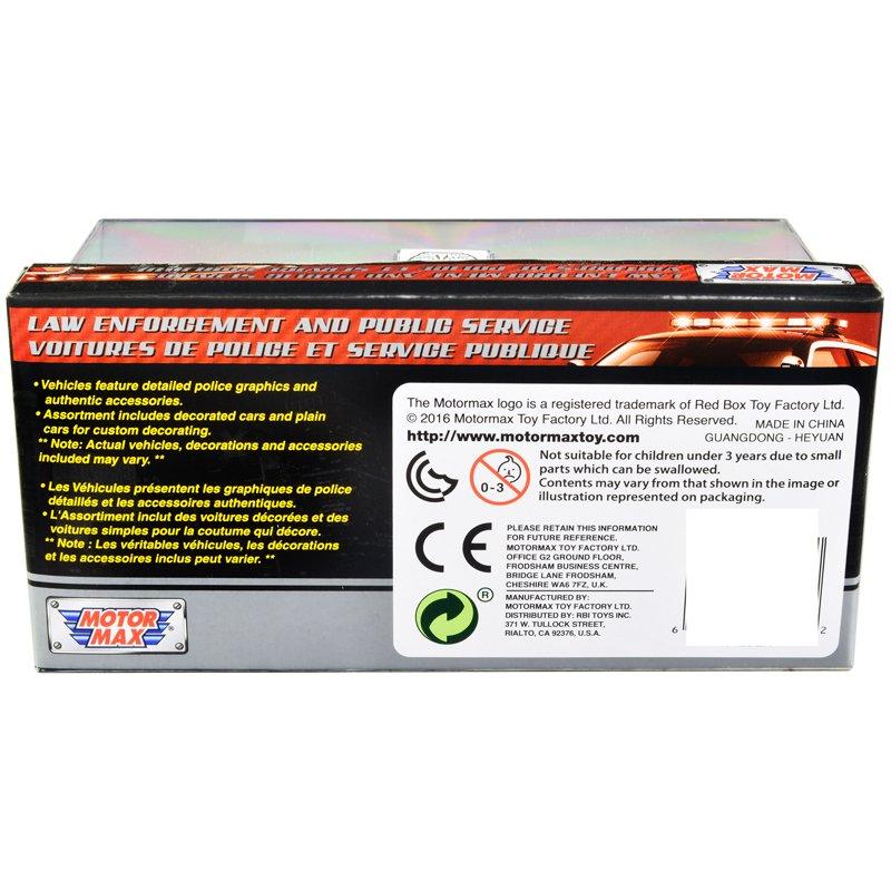 2015 Ford Police Interceptor Utility Black And White "LAPD (Los Angeles Police Department)" 1/43 Diecast Model Car By Motormax