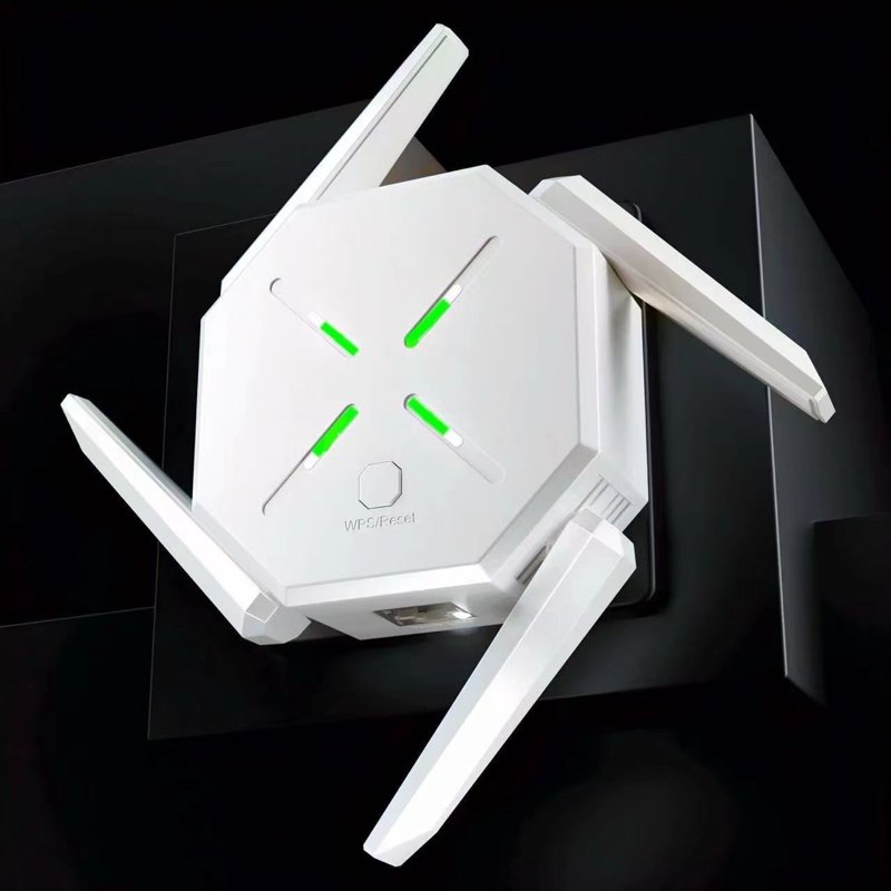 2025 WiFi Extender-Wireless Signal Repeater Booster Covers Up to 10000 Sq.ft - 1200Mbps Wall-Through Strong WiFi Booster WiFi Amplifier WiFi Extenders Signal Dual Band 2.4GHz & 5GHz Wireless Repeate