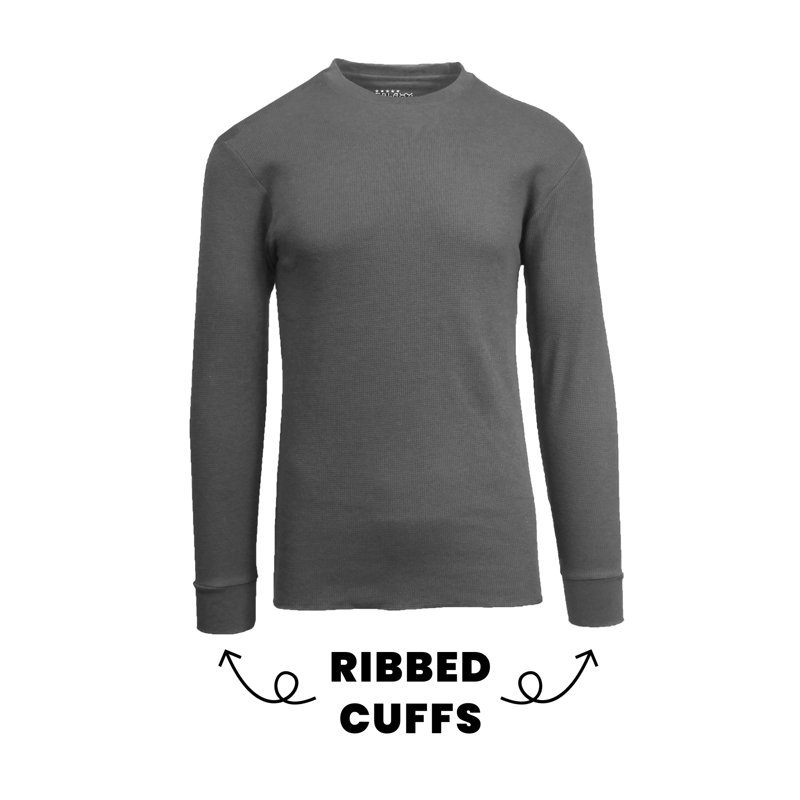 3-Pack Men's Long Sleeve Thermal Shirts (S-5XL)