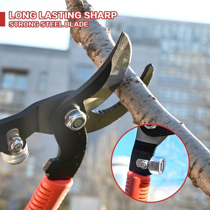 3PCS Loppers Shears Pruners Set Heavy Duty Tree & Shrub Care Kit For Yard Lawn & Garden Professional Branch Cutter Tree Trimmer For Indoor & Outdoor Gardening