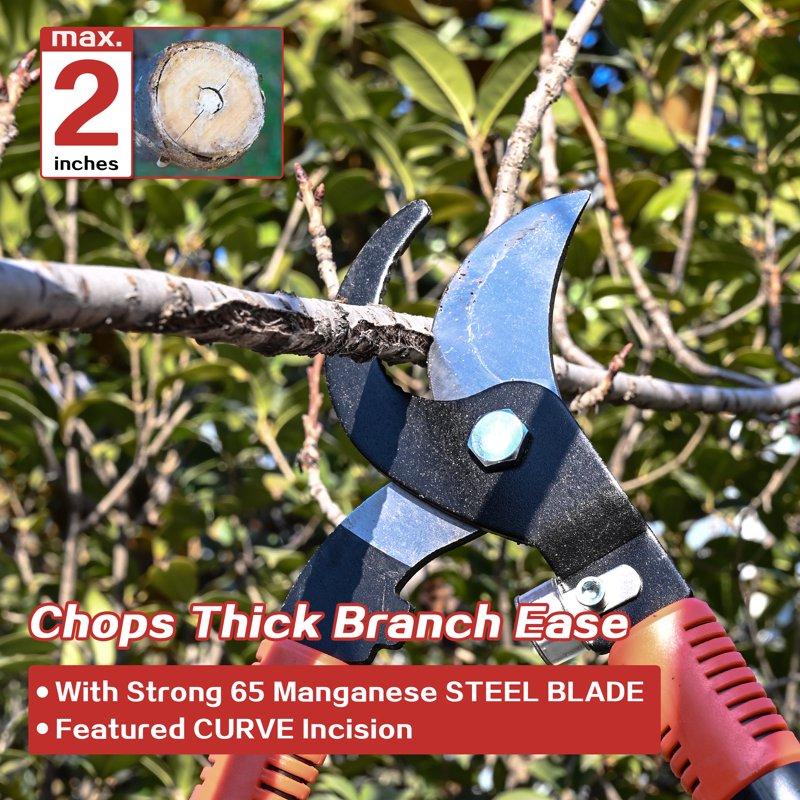 3PCS Loppers Shears Pruners Set Heavy Duty Tree & Shrub Care Kit For Yard Lawn & Garden Professional Branch Cutter Tree Trimmer For Indoor & Outdoor Gardening