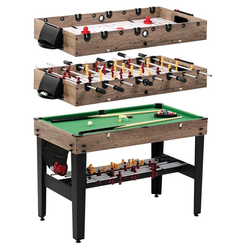 48" 3-in-1 Multi Game Pool Table Air Hockey Foosball Table by MD Sports