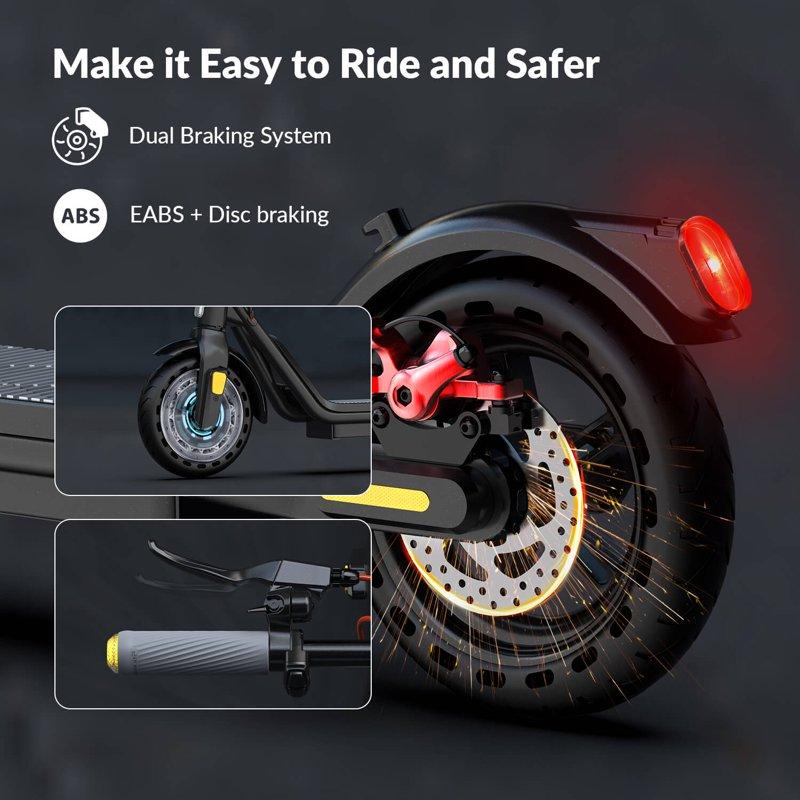 5TH WHEEL W16S 300W Electric Scooter With Turn Signal 8.5” Solid Tires 18mph & 12Miles Range Folding Commuting E-Scooter For Adults With APP Control