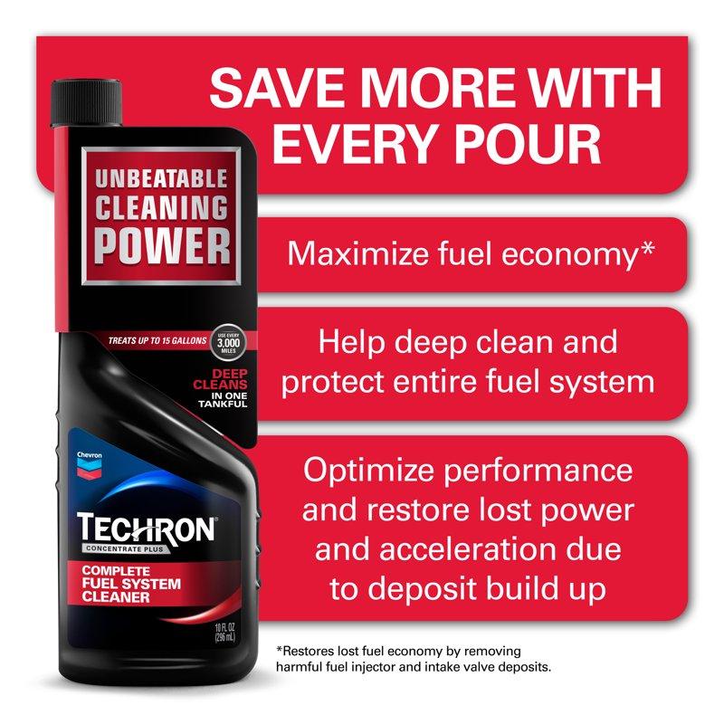 (6 Pack) Chevron Techron Complete Fuel System Cleaner 10 Oz