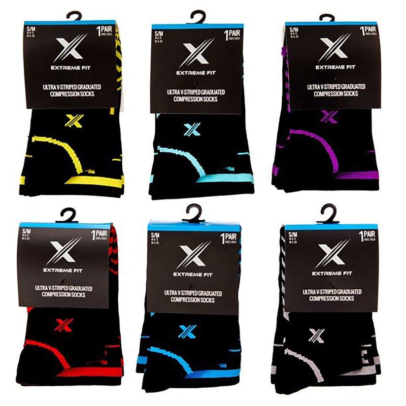6-Pair Sport Compression Socks For Men And Women Knee High - Made For Running Athletics Pregnancy And Travel