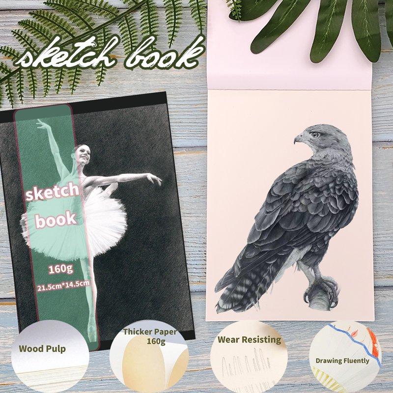 72 Pcs Art Supplies Art Set Drawing Pencils For Artist Adult Drawing Pencils Kit Sketching Set Include Charcoal & Colored Pencil Sketchbook Coloring Book