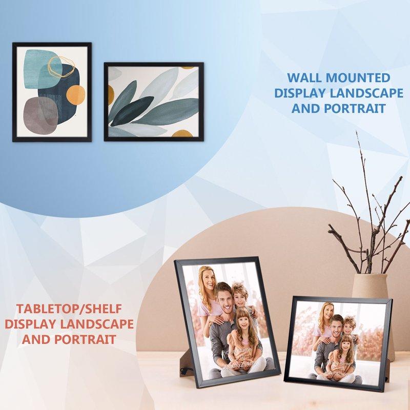 8x10 Picture Frames Set Of 18 Multi Photo Frames 8 By 10 Bulk For Wall Hanging Or Tabletop Display Black