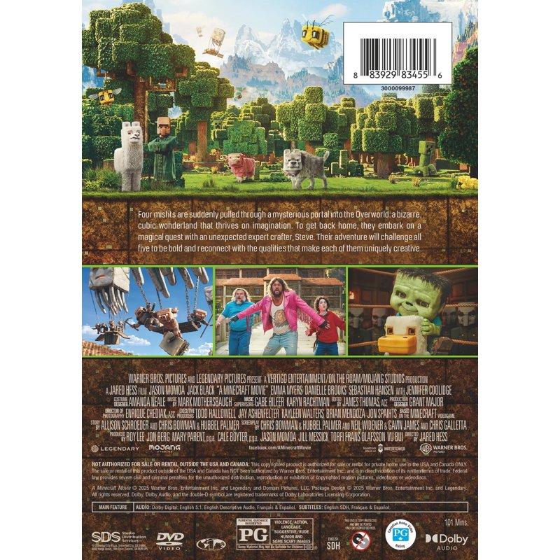 A Minecraft Movie (DVD) Family Warner Bros