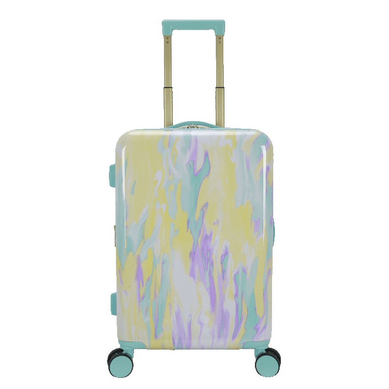 ABS Plastic 20-inch Hardside Carry-on Luggage in Tie Dye Print All Ages