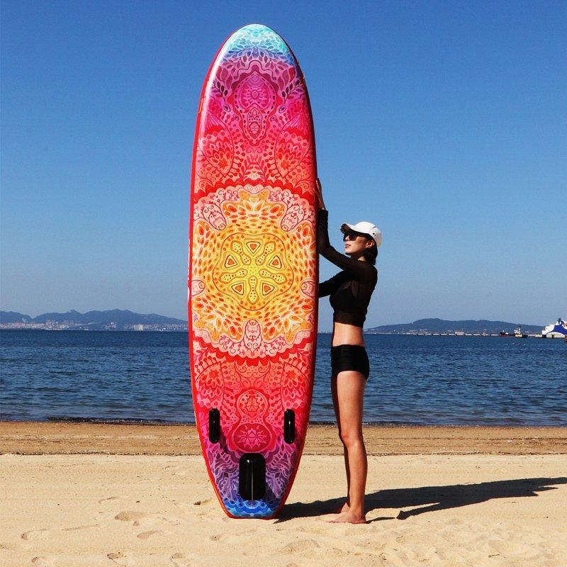 AISUNSS 10.6ft Inflatable Stand Up Paddle Board With Full SUP Accessories