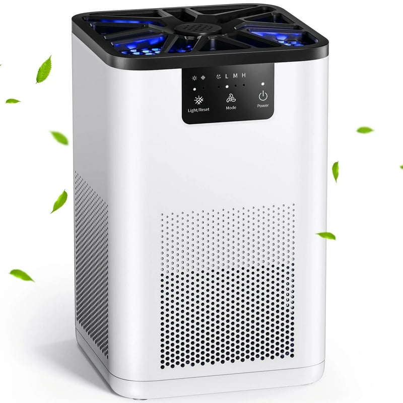 ALROCKET Air Purifier with HEPA Filter for Home Remove 99.9% Smoke Dust Allergies for 300 SQ.ft