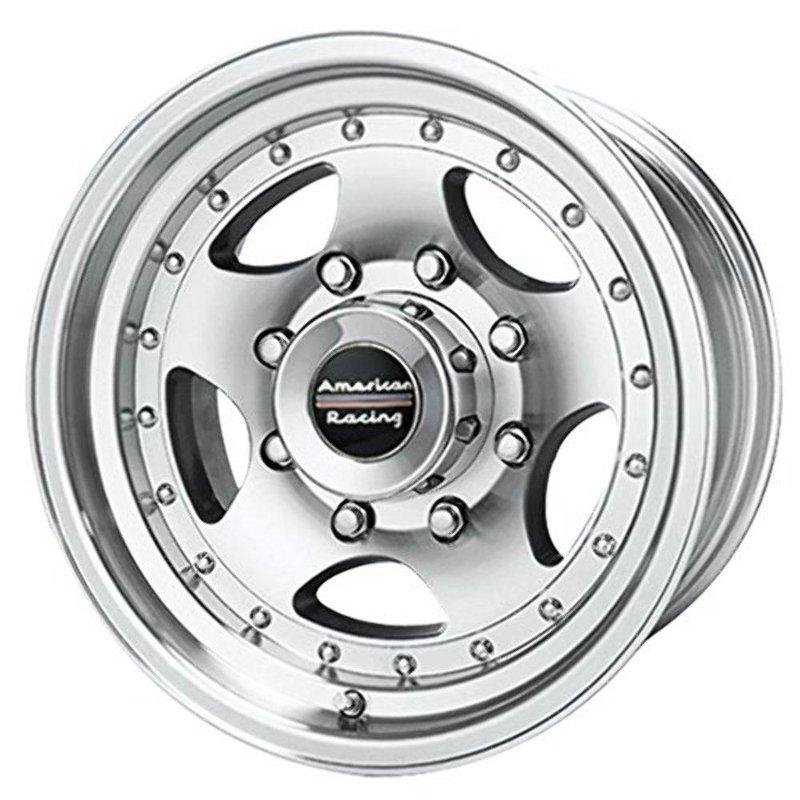 American Racing AR23 16x7 Wheel with 8 on 6.5 Bolt Pattern - Machined With Clear Coat - AR236782 Wheel Rim