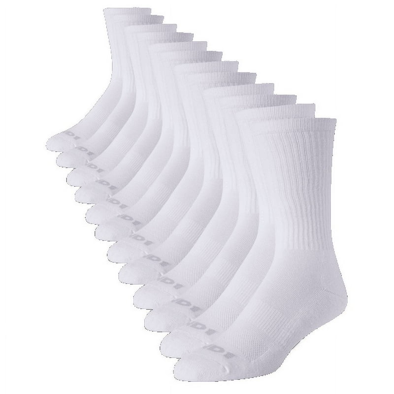 AND1 Men's Socks Cushion Crew Socks Stocking Stuffers 12 Pack