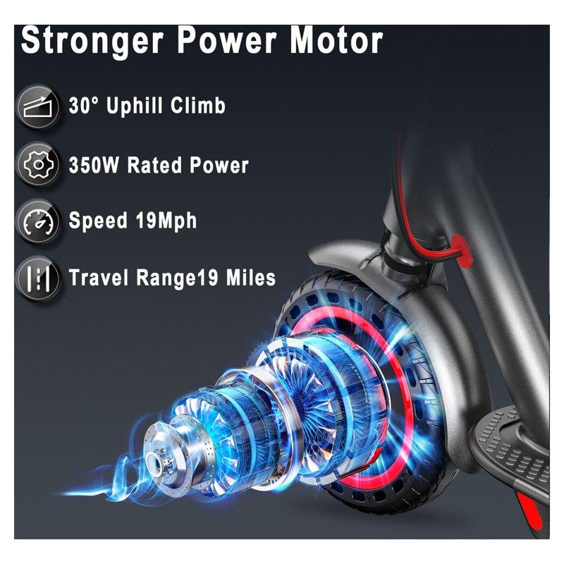 AOVOPRO ES80 350W 8.5' Foldable Electric Scooter For Adults 21 Miles Range