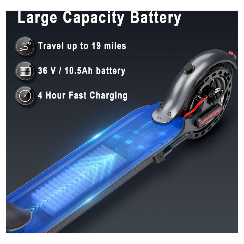 AOVOPRO ES80 350W 8.5' Foldable Electric Scooter For Adults 21 Miles Range