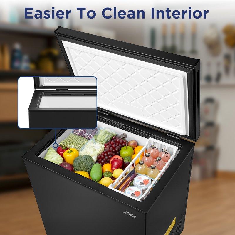 Arctic King 7.0 Cu Ft Chest Freezer Convertible Black