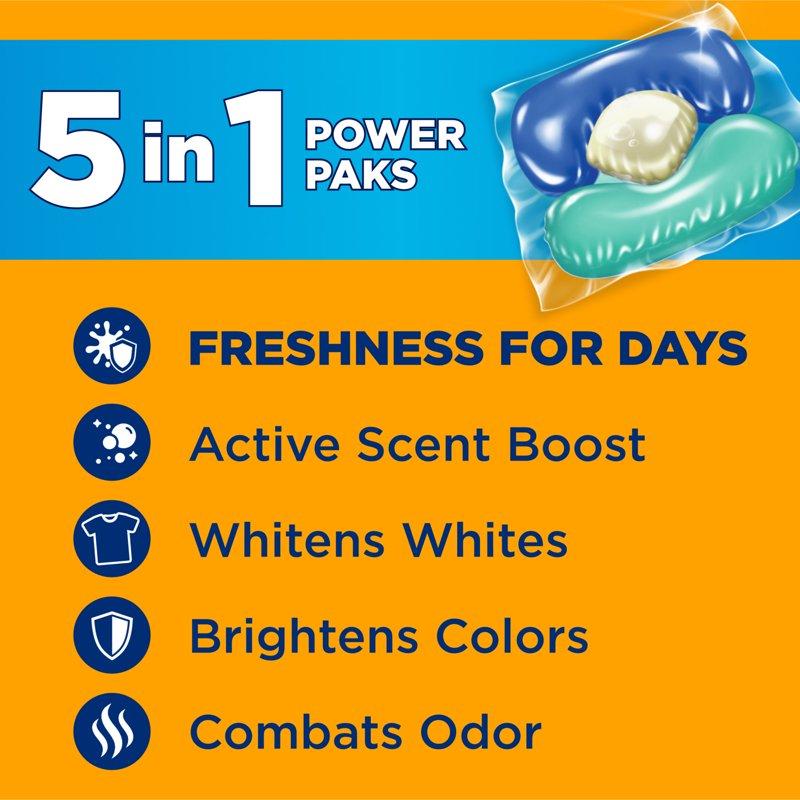 ARM & HAMMER Clean Burst 5-in-1 Laundry Detergent Power Paks Powerfully Clean Clean Burst Scent 42 Count