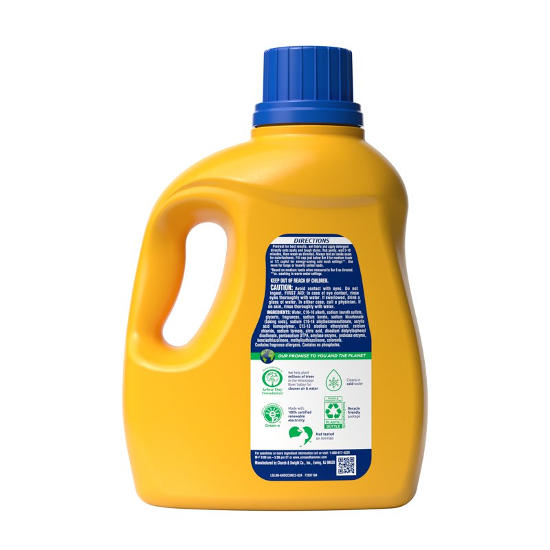 ARM & HAMMER Plus OxiClean Stain Fighters Liquid Laundry Detergent Fresh Scent 77 Loads