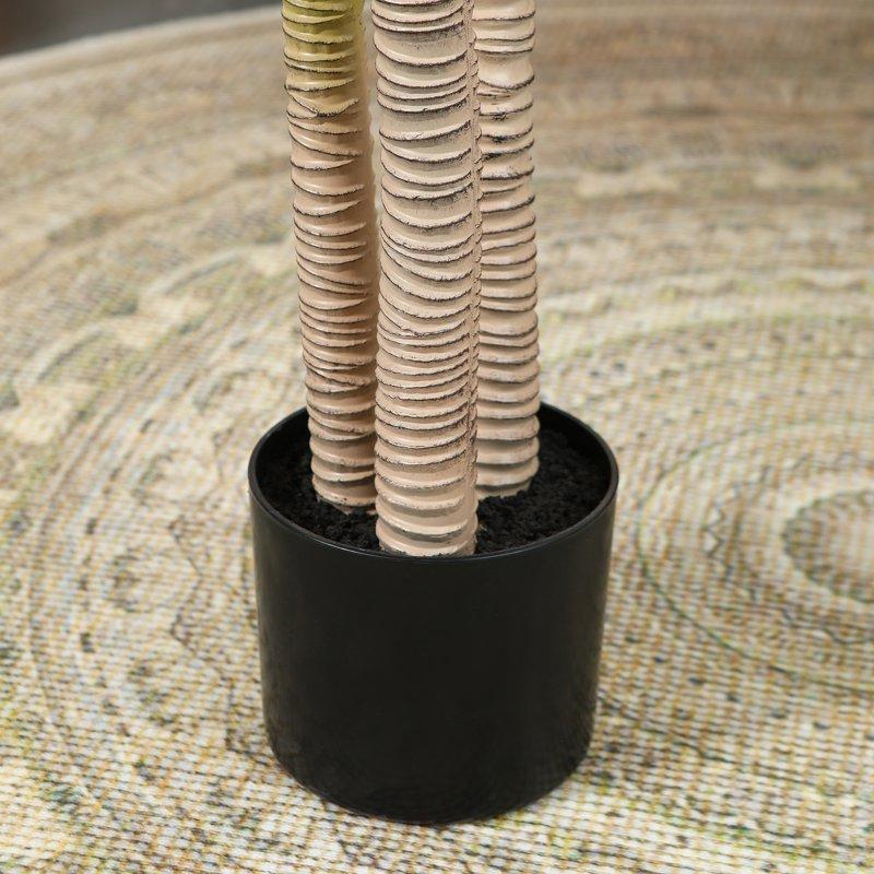 Artificial Plants 5ft Fake Dracaena Tree In Black Plastic Pot Faux Plants Indoor Outdoor Decor Silk Plants For Home Decor Office Porch Patio Perfect Housewarming Gift