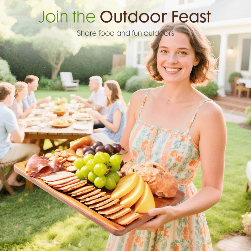 Astercook 4-Pieces Wood Cutting Board Bamboo Chopping Board For Kitchen With Holder Cutting Boards Set With Juice Groove And Handles Charcuterie Board For Chopping Meat Vegetables And Fruits