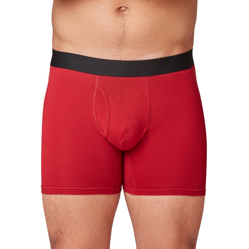 Athletic Works Men's Performance Cotton Boxer Brief 6 Pack