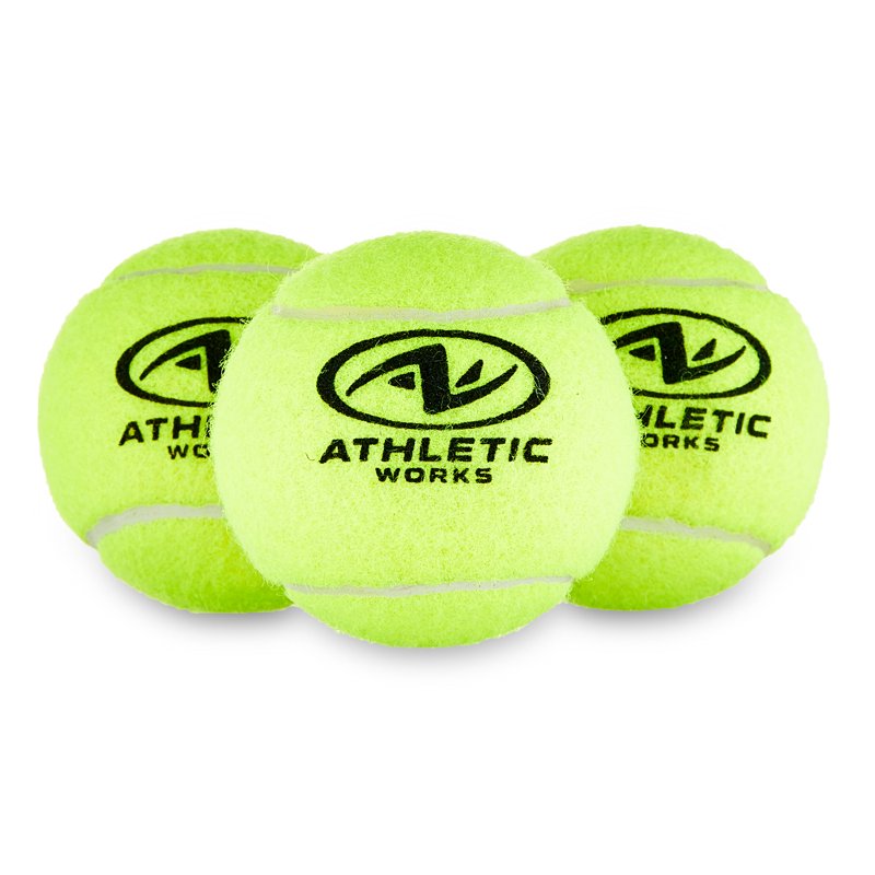 Athletic Works Pressurized Tennis Balls 3-Pack All Court Use